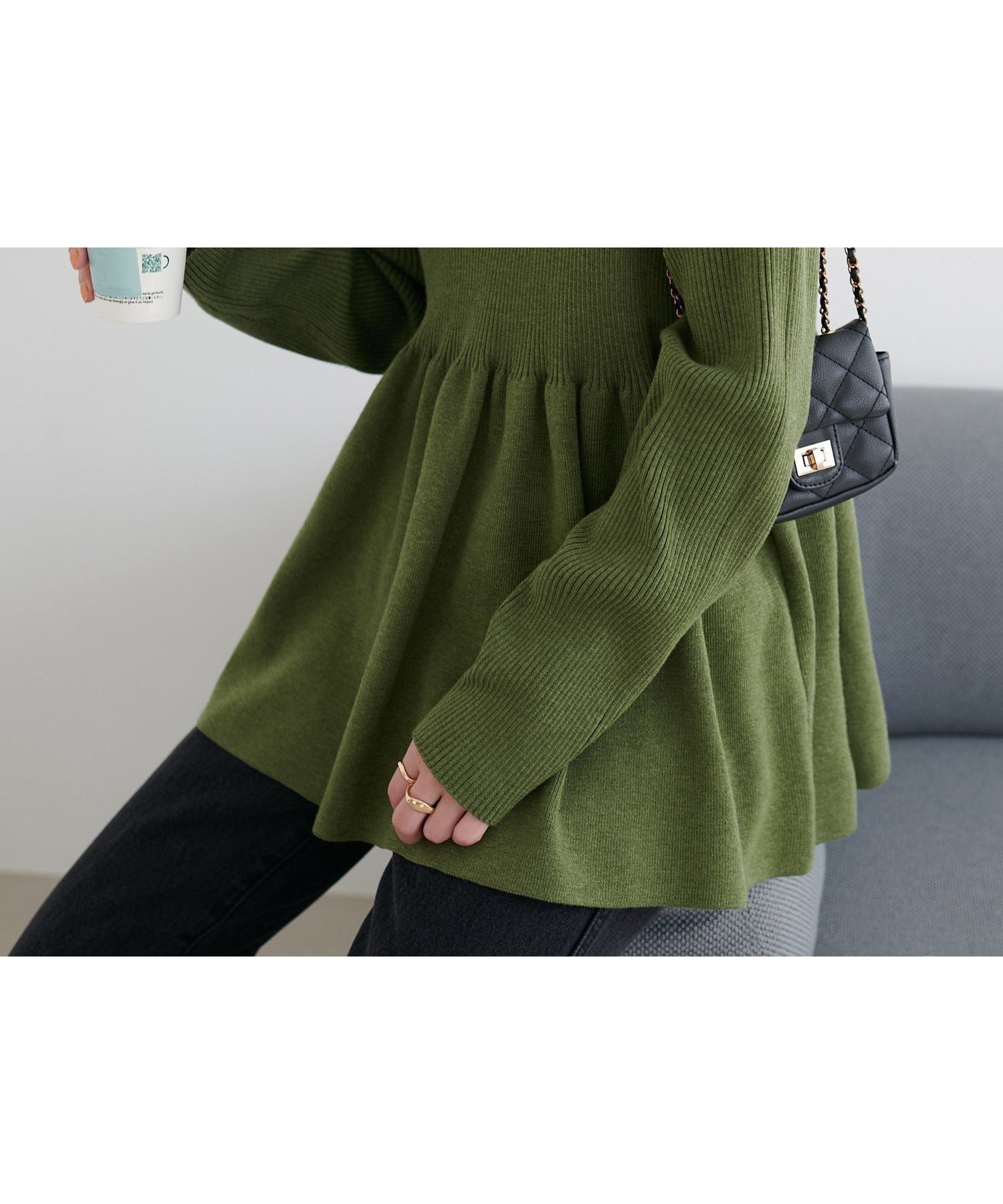 【ディスコート/Discoat】の《新色追加/リバイバル》【WEB限定】リブ切替ペプラムプルオーバー インテリア・キッズ・メンズ・レディースファッション・服の通販 founy(ファニー) 　ファッション　Fashion　レディースファッション　Fashion for Women　トップス・カットソー　Cut & Sew Tops　カジュアルプルオーバー・ニットトップス　Pullovers & Knit Tops / Casual Pullovers　アクセサリー　Fashion Accessories　切替　Switching, Contrast Panel　スリム　Slim, Slim Fit　とろみ　Fluid, Flowy Fabric　タイトスカート　Pencil Skirt, Tight Skirt　デニム　Denim, Jeans Material　トレンド　Trend, Trending Now　フレア　Flare, Flared　ペプラム　Peplum, Flared Hem　ボトム　Bottoms, Lower Wear　レギンス　Leggings, Stretch Pants　A/W・秋冬　Autumn/Winter　おすすめ　Recommended / Our Picks　グリーン|ID: prp329100004933563 ipo3291000000037030341