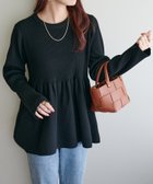 【ディスコート/Discoat】の《新色追加/リバイバル》【WEB限定】リブ切替ペプラムプルオーバー 人気、トレンドファッション・服の通販 founy(ファニー) ファッション Fashion レディースファッション Fashion for Women トップス・カットソー Cut & Sew Tops カジュアルプルオーバー・ニットトップス Pullovers & Knit Tops / Casual Pullovers アクセサリー Fashion Accessories 切替 Switching, Contrast Panel スリム Slim, Slim Fit とろみ Fluid, Flowy Fabric タイトスカート Pencil Skirt, Tight Skirt デニム Denim, Jeans Material トレンド Trend, Trending Now フレア Flare, Flared ペプラム Peplum, Flared Hem ボトム Bottoms, Lower Wear レギンス Leggings, Stretch Pants A/W・秋冬 Autumn/Winter おすすめ Recommended / Our Picks thumbnail ブラック|ID: prp329100004933563 ipo3291000000037030349