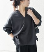 【シップス フォー ウィメン/SHIPS】の【WEB限定】SHIPS any 洗濯機可能 USAコットン 裏毛 スキッパー ルーズ スウェット グレー|ID: prp329100004933566 ipo3291000000037030365