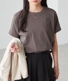 【ラナン/Ranan】の綿100%ひんやりUVカットプチハイネックカットソー チャコール|ID: prp329100004933572 ipo3291000000037316632