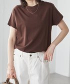 【ラナン/Ranan】の綿100%ひんやりUVカットプチハイネックカットソー ダークブラウン|ID: prp329100004933572 ipo3291000000037316633