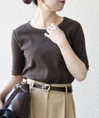 【シップス フォー ウィメン/SHIPS】のSHIPS any 洗濯機可能 テレコ リブ ハーフスリーブ TEE 人気、トレンドファッション・服の通販 founy(ファニー) ファッション Fashion レディースファッション Fashion for Women イエロー Yellow インナー Innerwear カットソー Cut and Sewn Top キャミワンピース Cami Dress, Slip Dress スリーブ Sleeve, Long Sleeve / Short Sleeve テレコ Ribbed, Rib Stitch デニム Denim, Jeans Material 定番 Standard, Basic Item ハーフ Half, Half-Length ロング Long, Long-Length おすすめ Recommended / Our Picks ビジネス 仕事 通勤 Business / Work / Commuting 2026年 2026 thumbnail ダークブラウン|ID: prp329100004933583 ipo3291000000037030449