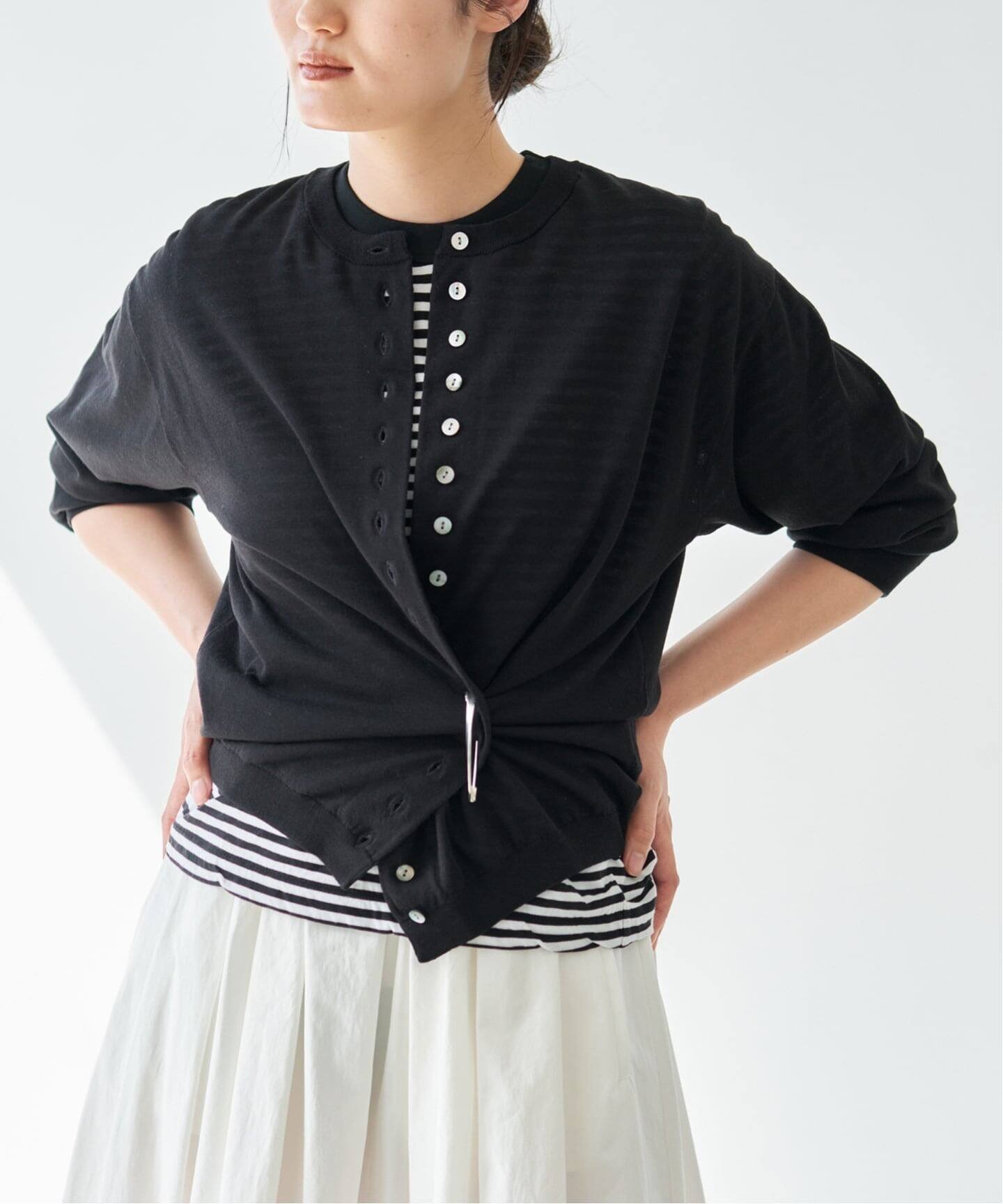 【イエナ/IENA】のウォッシャブル ダブルレイヤードカーディガン インテリア・キッズ・メンズ・レディースファッション・服の通販 founy(ファニー) 　ファッション　Fashion　レディースファッション　Fashion for Women　トップス・カットソー　Cut & Sew Tops　カーディガン・羽織り　Layered Style Cardigans　2026年　2026　おすすめ　Recommended / Our Picks　ウォッシャブル　Machine Washable　カーディガン　Cardigan, Knitwear　ダブル　Double, Double-Breasted　ブラック|ID: prp329100004933584 ipo3291000000037030460