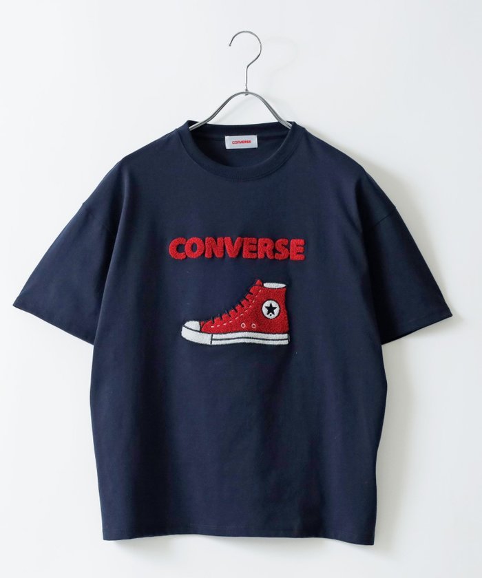 【マルカワ/MARUKAWA】のCONVERSE コンバース Tシャツ レディース ロゴ 刺繍 シューズ デザイン ティーシャツ インテリア・キッズ・メンズ・レディースファッション・服の通販 founy(ファニー) https://founy.com/ ファッション Fashion レディースファッション Fashion for Women アウトドア Outdoor Clothing 春 Spring カーゴパンツ Cargo Pants, Utility Pants キャップ Cap, Baseball Cap キャラクター Character, Licensed Characters サンダル Sandals, Summer Shoes シューズ Shoes, Footwear シンプル Simple, Minimal ジャケット Jacket, Outerwear スタンダード Standard, Basic ストライプ Stripe, Striped Pattern スニーカー Sneakers, Trainers スポーツ Sports, Activewear スラックス Slacks, Dress Pants センター Center, Center Line デニム Denim, Jeans Material トレンド Trend, Trending Now 定番 Standard, Basic Item 人気 Popular, Best Seller パターン Pattern, Design Print ビッグ Big, Oversized フレア Flare, Flared フロント Front, Front Design ブルゾン Blouson, Bomber Jacket ベーシック Basic, Essential ボーダー Border, Stripe メンズ Men's, Menswear ワイド Wide, Wide Fit |ID: prp329100004933587 ipo3291000000037030467