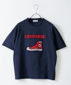 【マルカワ/MARUKAWA】のCONVERSE コンバース Tシャツ レディース ロゴ 刺繍 シューズ デザイン ティーシャツ ネイビー柄B|ID: prp329100004933587 ipo3291000000037030468