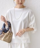 【シップス フォー ウィメン/SHIPS】の洗濯機可能 袖 ツイスト デザイン シアー ドッキング TEE 人気、トレンドファッション・服の通販 founy(ファニー) ファッション Fashion レディースファッション Fashion for Women トップス・カットソー Cut & Sew Tops オーガンジー Organza Fabric カットソー Cut and Sewn Top カーゴパンツ Cargo Pants, Utility Pants シアー Sheer, See-Through ストレッチ Stretch, Stretchy Fabric ツイスト Tweed, Tweed Fabric デニム Denim, Jeans Material ドッキング Docking, Mixed Material バランス Balance, Style Balance ボトム Bottoms, Lower Wear ワイド Wide, Wide Fit 夏 Summer エレガント 上品 Elegant ビジネス 仕事 通勤 Business / Work / Commuting thumbnail オフホワイト|ID: prp329100004933593 ipo3291000000037030504