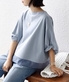 【シップス フォー ウィメン/SHIPS】の洗濯機可能 袖 ツイスト デザイン シアー ドッキング TEE 人気、トレンドファッション・服の通販 founy(ファニー) ファッション Fashion レディースファッション Fashion for Women トップス・カットソー Cut & Sew Tops オーガンジー Organza Fabric カットソー Cut and Sewn Top カーゴパンツ Cargo Pants, Utility Pants シアー Sheer, See-Through ストレッチ Stretch, Stretchy Fabric ツイスト Tweed, Tweed Fabric デニム Denim, Jeans Material ドッキング Docking, Mixed Material バランス Balance, Style Balance ボトム Bottoms, Lower Wear ワイド Wide, Wide Fit 夏 Summer エレガント 上品 Elegant ビジネス 仕事 通勤 Business / Work / Commuting |ID:prp329100004933593