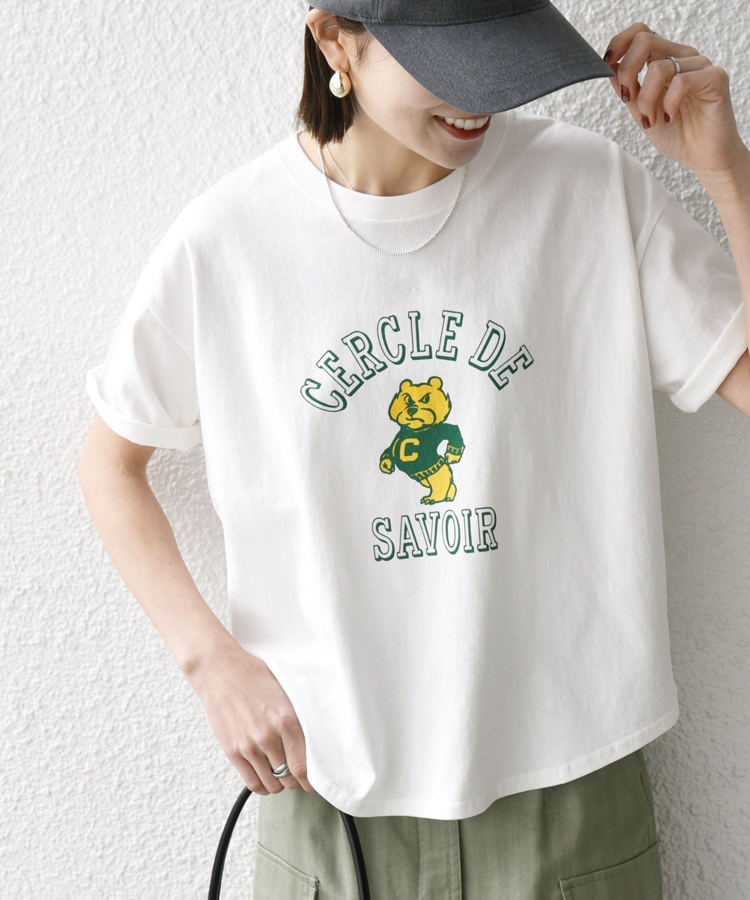 【シップス フォー ウィメン/SHIPS】の【WEB限定/SHIPS any別注】THE KNiTS 洗濯機可能 ラウンドヘム プリント ショート TEE インテリア・キッズ・メンズ・レディースファッション・服の通販 founy(ファニー) 　ファッション　Fashion　レディースファッション　Fashion for Women　トップス・カットソー　Cut & Sew Tops　ニット　Knit Tops & Sweaters　ショート　Short, Short Length　スポーツ　Sports, Activewear　フェミニン　Feminine, Girly　プリント　Print, Printed Pattern　別注　Limited Edition, Custom Order　おすすめ　Recommended / Our Picks　2026年　2026　ホワイト|ID: prp329100004933595 ipo3291000000037030518