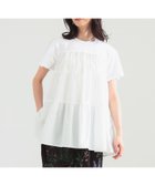 【デミルクス ビームス/Demi-Luxe BEAMS】のコンビ ティアード プルオーバー 人気、トレンドファッション・服の通販 founy(ファニー) ファッション Fashion レディースファッション Fashion for Women トップス・カットソー Cut & Sew Tops カジュアルプルオーバー・ニットトップス Pullovers & Knit Tops / Casual Pullovers おすすめ Recommended / Our Picks コンパクト Compact, Small Size コンビ Combo, Combination Style スラックス Slacks, Dress Pants タイトスカート Pencil Skirt, Tight Skirt ティアード Tiered, Tiered Style デニム Denim, Jeans Material ワイド Wide, Wide Fit 夏 Summer 春 Spring S/S・春夏 SS, Spring/Summer, Warm Season thumbnail WHITE|ID: prp329100004933599 ipo3291000000037030541