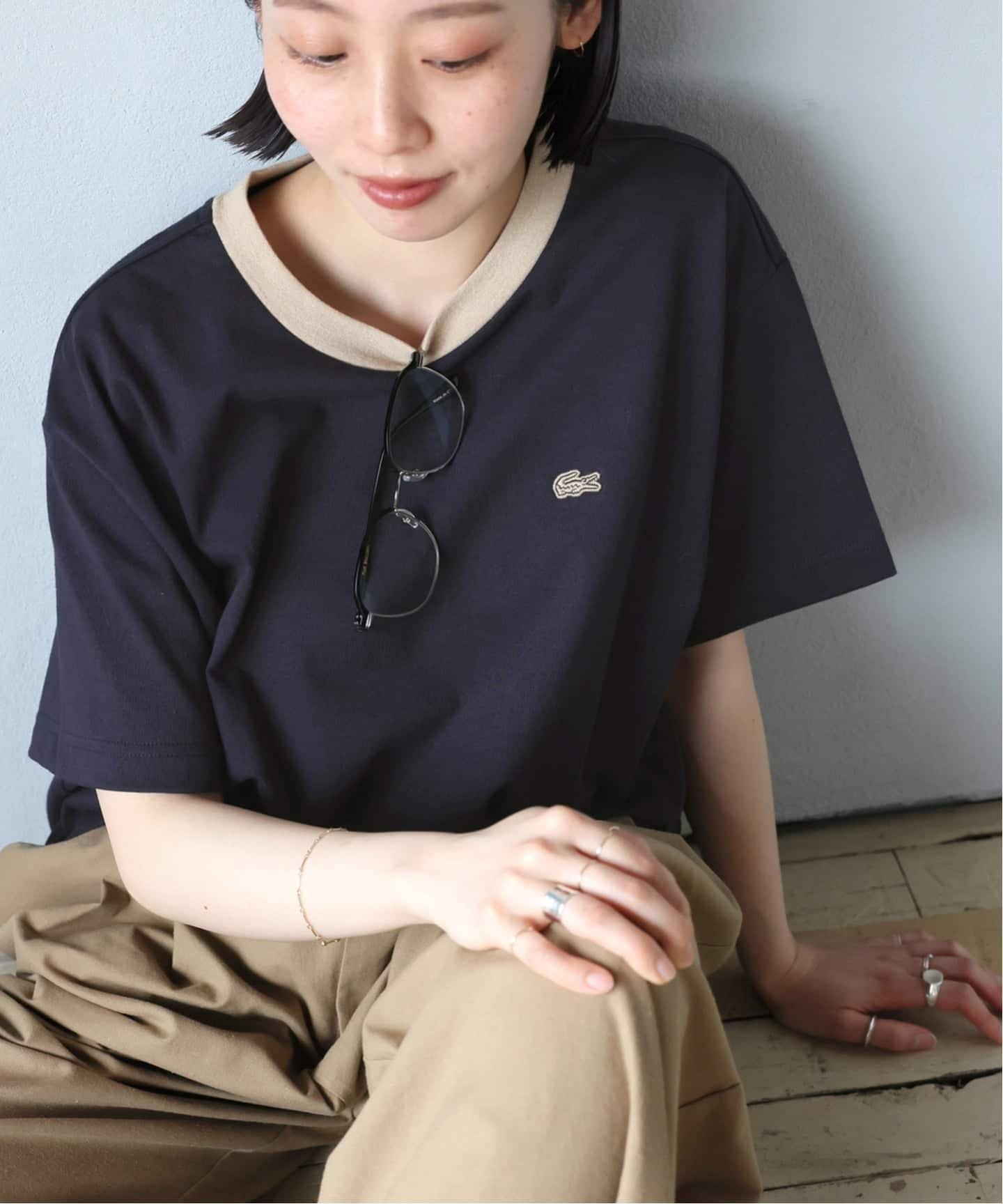【ジャーナルスタンダード レリューム/JOURNAL STANDARD relume】の別注【LACOSTE/ラコステ】リンガーTシャツ インテリア・キッズ・メンズ・レディースファッション・服の通販 founy(ファニー) 　ファッション　Fashion　レディースファッション　Fashion for Women　トップス・カットソー　Cut & Sew Tops　シャツ・ブラウス・オフィスカジュアル　Elegant Blouses & Button-Ups　ロングTシャツ・Tシャツ　Longline T-Shirts & Tees　2026年　2026　コンパクト　Compact, Small Size　パイピング　Piping, Trim Design　フランス　France, French　ポロシャツ　Polo Shirt, Collared Tee　メンズ　Men's, Menswear　人気　Popular, Best Seller　別注　Limited Edition, Custom Order　ネイビー|ID: prp329100004933600 ipo3291000000037030548