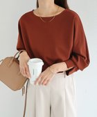 【アンドミー/andme】の梨地ポンチ ドルマン ブラウス 人気、トレンドファッション・服の通販 founy(ファニー) ファッション Fashion レディースファッション Fashion for Women トップス・カットソー Cut & Sew Tops シャツ・ブラウス・オフィスカジュアル Elegant Blouses & Button-Ups 洗える Machine Washable カットソー Cut and Sewn Top ジョーゼット Georgette, Semi-Sheer Fabric スリット Slit, Slit Detail 楽ちん Easy Fit, Comfortable エレガント 上品 Elegant thumbnail ブラウン|ID: prp329100004933602 ipo3291000000037030558