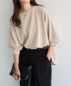 【アンドミー/andme】の梨地ポンチ ドルマン ブラウス 人気、トレンドファッション・服の通販 founy(ファニー) ファッション Fashion レディースファッション Fashion for Women トップス・カットソー Cut & Sew Tops シャツ・ブラウス・オフィスカジュアル Elegant Blouses & Button-Ups 洗える Machine Washable カットソー Cut and Sewn Top ジョーゼット Georgette, Semi-Sheer Fabric スリット Slit, Slit Detail 楽ちん Easy Fit, Comfortable エレガント 上品 Elegant thumbnail ライトベージュ|ID: prp329100004933602 ipo3291000000037030559