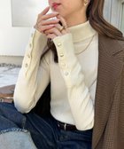 【ディスコート/Discoat】の【新色追加!】リブ袖口ボタンタートル《WEB限定カラーあり》 人気、トレンドファッション・服の通販 founy(ファニー) ファッション Fashion レディースファッション Fashion for Women トップス・カットソー Cut & Sew Tops おすすめ Recommended / Our Picks インナー Innerwear ジャケット Jacket, Outerwear スラックス Slacks, Dress Pants タートル Turtleneck, Turtle Collar タートルネック Turtleneck, High Neck デニム Denim, Jeans Material フィット Fit, Slim Fit ベスト Vest, Waistcoat thumbnail エクリュ|ID: prp329100004933607 ipo3291000000037030595