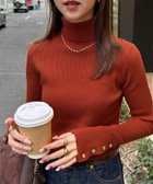 【ディスコート/Discoat】の【新色追加!】リブ袖口ボタンタートル《WEB限定カラーあり》 人気、トレンドファッション・服の通販 founy(ファニー) ファッション Fashion レディースファッション Fashion for Women トップス・カットソー Cut & Sew Tops おすすめ Recommended / Our Picks インナー Innerwear ジャケット Jacket, Outerwear スラックス Slacks, Dress Pants タートル Turtleneck, Turtle Collar タートルネック Turtleneck, High Neck デニム Denim, Jeans Material フィット Fit, Slim Fit ベスト Vest, Waistcoat thumbnail オレンジその他1|ID: prp329100004933607 ipo3291000000037030598