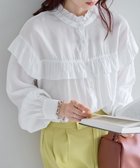 【ディスコート/Discoat】の【WEB限定】フリル長袖ブラウス 人気、トレンドファッション・服の通販 founy(ファニー) ファッション Fashion レディースファッション Fashion for Women トップス・カットソー Cut & Sew Tops シャツ・ブラウス・オフィスカジュアル Elegant Blouses & Button-Ups おすすめ Recommended / Our Picks インナー Innerwear サロペット Overalls, Salopette スラックス Slacks, Dress Pants ツイル Twist, Twisted Detail デニム Denim, Jeans Material バランス Balance, Style Balance フリル Frill, Ruffle ロング Long, Long-Length エレガント 上品 Elegant 人気 Popular, Best Seller 長袖 Long Sleeve, Full Sleeve thumbnail ホワイト|ID: prp329100004933609 ipo3291000000037030617