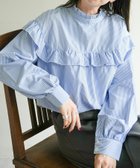【ディスコート/Discoat】の【WEB限定】フリル長袖ブラウス 人気、トレンドファッション・服の通販 founy(ファニー) ファッション Fashion レディースファッション Fashion for Women トップス・カットソー Cut & Sew Tops シャツ・ブラウス・オフィスカジュアル Elegant Blouses & Button-Ups おすすめ Recommended / Our Picks インナー Innerwear サロペット Overalls, Salopette スラックス Slacks, Dress Pants ツイル Twist, Twisted Detail デニム Denim, Jeans Material バランス Balance, Style Balance フリル Frill, Ruffle ロング Long, Long-Length エレガント 上品 Elegant 人気 Popular, Best Seller 長袖 Long Sleeve, Full Sleeve thumbnail スカイブルー|ID: prp329100004933609 ipo3291000000037030620