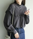 【ディスコート/Discoat】の【WEB限定】フリル長袖ブラウス 人気、トレンドファッション・服の通販 founy(ファニー) ファッション Fashion レディースファッション Fashion for Women トップス・カットソー Cut & Sew Tops シャツ・ブラウス・オフィスカジュアル Elegant Blouses & Button-Ups おすすめ Recommended / Our Picks インナー Innerwear サロペット Overalls, Salopette スラックス Slacks, Dress Pants ツイル Twist, Twisted Detail デニム Denim, Jeans Material バランス Balance, Style Balance フリル Frill, Ruffle ロング Long, Long-Length エレガント 上品 Elegant 人気 Popular, Best Seller 長袖 Long Sleeve, Full Sleeve thumbnail ブラックニッケル|ID: prp329100004933609 ipo3291000000037030627