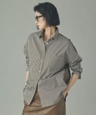 【カレンソロジー/Curensology】のRC ビッグシャツコンビ 人気、トレンドファッション・服の通販 founy(ファニー) ファッション Fashion レディースファッション Fashion for Women トップス・カットソー Cut & Sew Tops シャツ・ブラウス・オフィスカジュアル Elegant Blouses & Button-Ups エレガント 上品 Elegant キャラクター Character, Licensed Characters ストライプ Stripe, Striped Pattern デニム Denim, Jeans Material ミリタリー Military, Army Style ワーク Workwear, Utility Style thumbnail ブラウン|ID: prp329100004933621 ipo3291000000037030694