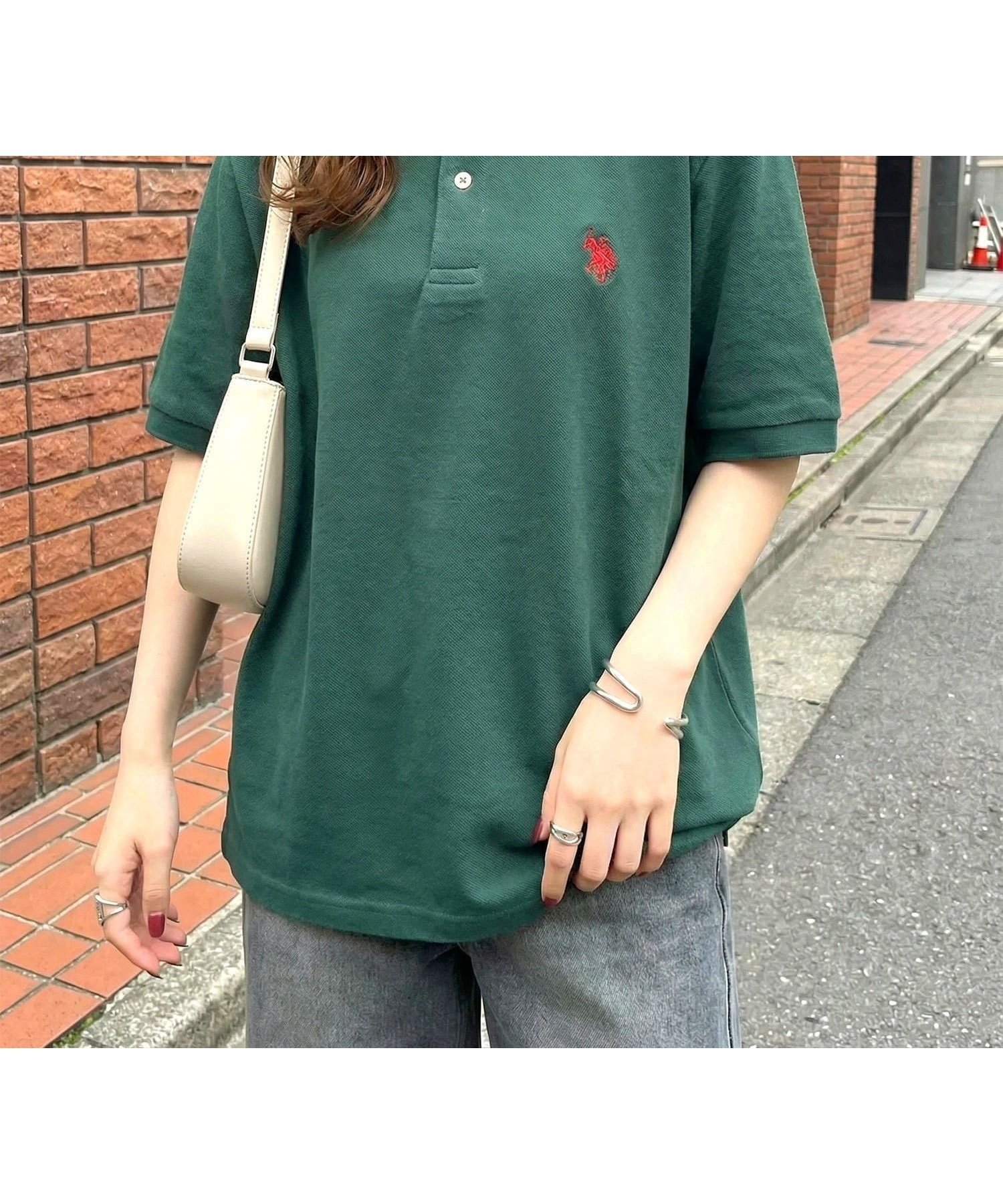 【セットアップセブン/SETUP7】のU.S. POLO ASSN./ポロシャツ 半袖 ワンポイントロゴ ポニー刺繍 ユニセックス インテリア・キッズ・メンズ・レディースファッション・服の通販 founy(ファニー) 　ファッション　Fashion　レディースファッション　Fashion for Women　トップス・カットソー　Cut & Sew Tops　シャツ・ブラウス・オフィスカジュアル　Elegant Blouses & Button-Ups　ポロシャツ・きれいめカジュアル　Smart-Casual Polo Tops　アウトドア　Outdoor Clothing　イタリア　Italy　腕時計　Wristwatch　コレクション　Collection, Seasonal Line　鹿の子　Piqué, Kanoko Fabric　スポーツ　Sports, Activewear　定番　Standard, Basic Item　ポロシャツ　Polo Shirt, Collared Tee　半袖　Short Sleeve, Half Sleeve　メンズ　Men's, Menswear　ワンポイント　One Point, Statement Accent　再入荷　Restock / Back in Stock　夏　Summer　エレガント 上品　Elegant　ゴルフ　Golf　D.GRN|ID: prp329100004933623 ipo3291000000037030712