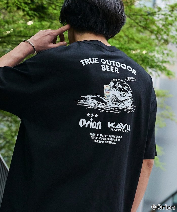 【フリークスストア/FREAK'S STORE】の限定展開 KAVU×ORION 別注 ビッグシルエット アニマルバックプリント クルーネック Tシャツ / ラッコ インテリア・キッズ・メンズ・レディースファッション・服の通販 founy(ファニー) 　ファッション　Fashion　レディースファッション　Fashion for Women　トップス・カットソー　Cut & Sew Tops　シャツ・ブラウス・オフィスカジュアル　Elegant Blouses & Button-Ups　ロングTシャツ・Tシャツ　Longline T-Shirts & Tees　バッグ　Bags　カーゴパンツ　Cargo Pants, Utility Pants　ショーツ　Shorts, Short Pants　スペシャル　Special, Limited Edition　デニム　Denim, Jeans Material　トレンド　Trend, Trending Now　定番　Standard, Basic Item　人気　Popular, Best Seller　パッチ　Patch, Appliqué　ビッグ　Big, Oversized　プリント　Print, Printed Pattern　別注　Limited Edition, Custom Order　リラックス　Relax, Relaxed Fit　ワイド　Wide, Wide Fit　ワンポイント　One Point, Statement Accent　S/S・春夏　SS, Spring/Summer, Warm Season　おすすめ　Recommended / Our Picks　夏　Summer　2026年　2026　ブラック|ID: prp329100004933626 ipo3291000000037030737