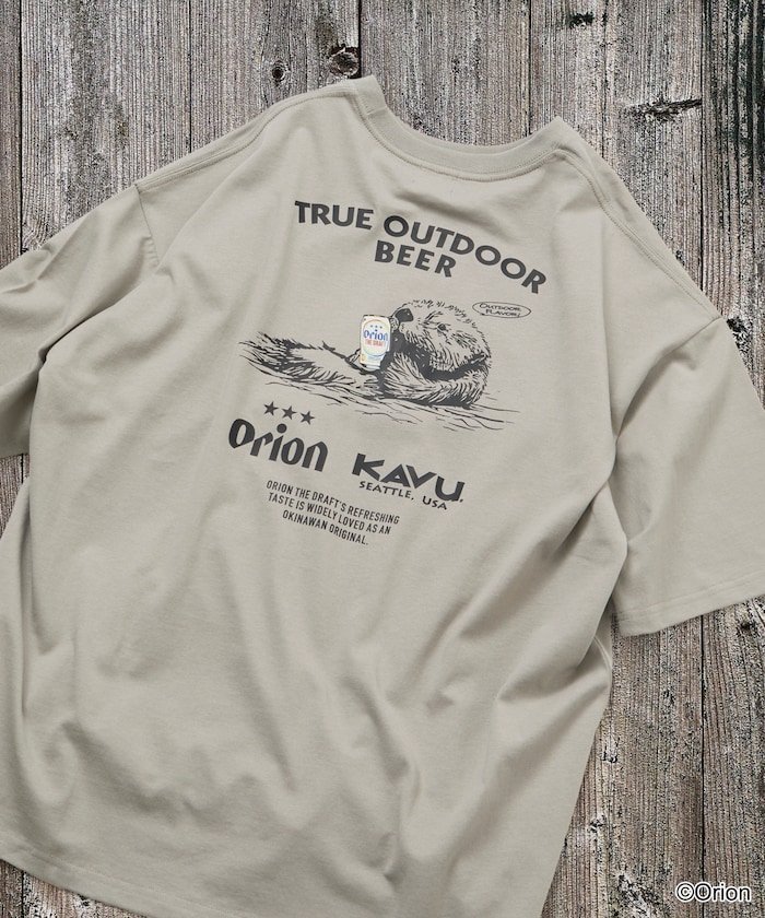 【フリークスストア/FREAK'S STORE】の限定展開 KAVU×ORION 別注 ビッグシルエット アニマルバックプリント クルーネック Tシャツ / ラッコ インテリア・キッズ・メンズ・レディースファッション・服の通販 founy(ファニー) 　ファッション　Fashion　レディースファッション　Fashion for Women　トップス・カットソー　Cut & Sew Tops　シャツ・ブラウス・オフィスカジュアル　Elegant Blouses & Button-Ups　ロングTシャツ・Tシャツ　Longline T-Shirts & Tees　バッグ　Bags　カーゴパンツ　Cargo Pants, Utility Pants　ショーツ　Shorts, Short Pants　スペシャル　Special, Limited Edition　デニム　Denim, Jeans Material　トレンド　Trend, Trending Now　定番　Standard, Basic Item　人気　Popular, Best Seller　パッチ　Patch, Appliqué　ビッグ　Big, Oversized　プリント　Print, Printed Pattern　別注　Limited Edition, Custom Order　リラックス　Relax, Relaxed Fit　ワイド　Wide, Wide Fit　ワンポイント　One Point, Statement Accent　S/S・春夏　SS, Spring/Summer, Warm Season　おすすめ　Recommended / Our Picks　夏　Summer　2026年　2026　ベージュ|ID: prp329100004933626 ipo3291000000037030738