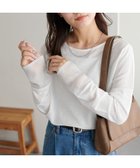 【ディスコート/Discoat】の【万能インナー/WEB限定】ラメシアー袖切替プルオーバー オフホワイト|ID: prp329100004933631 ipo3291000000037099652