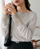 【ディスコート/Discoat】の【万能インナー/WEB限定】ラメシアー袖切替プルオーバー グレー|ID: prp329100004933631 ipo3291000000037099656