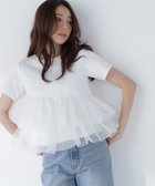 【ナチュラル ビューティー ベーシック/NATURAL BEAUTY BASIC】のカットドビーティアードカットソー オフホワイト1|ID: prp329100004933633 ipo3291000000037030772