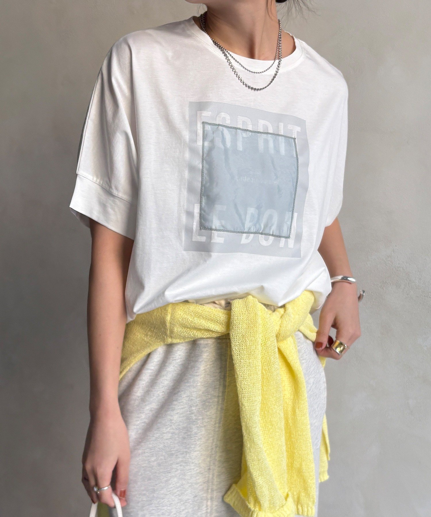 【ドゥドゥ/DouDou】の【完売カラー再追加!/WEB限定】オーガンジーロゴTEE インテリア・キッズ・メンズ・レディースファッション・服の通販 founy(ファニー) 　ファッション　Fashion　レディースファッション　Fashion for Women　インナー　Innerwear　オーガンジー　Organza Fabric　カットソー　Cut and Sewn Top　シアー　Sheer, See-Through　シンプル　Simple, Minimal　ジャケット　Jacket, Outerwear　スクエア　Square, Square Shape　スマート　Smart, Elegant　雑誌　Magazine, Fashion Magazine　リラックス　Relax, Relaxed Fit　S/S・春夏　SS, Spring/Summer, Warm Season　再入荷　Restock / Back in Stock　夏　Summer　2026年　2026　オフホワイト|ID: prp329100004933635 ipo3291000000037030780