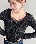 【モーメントプラス/moment+ / MEN】の無地*ドット*花柄フロントレースギャザーリボン長袖トップス 人気、トレンドファッション・服の通販 founy(ファニー) ファッション Fashion メンズファッション Fashion for Men トップス・カットソー Cut & Sew Tops イエロー Yellow カットソー Cut and Sewn Top ガーリー Girly, Feminine Style ギャザー Gathered, Ruffled シューズ Shoes, Footwear シンプル Simple, Minimal スラックス Slacks, Dress Pants ダウン Down, Puffer デニム Denim, Jeans Material トレンド Trend, Trending Now ドット Polka Dot, Dot Pattern なめらか Smooth, Silky Texture 長袖 Long Sleeve, Full Sleeve ハーフ Half, Half-Length バレエ Ballet, Ballet Style フィット Fit, Slim Fit フェミニン Feminine, Girly フレア Flare, Flared フロント Front, Front Design ベーシック Basic, Essential ボトム Bottoms, Lower Wear ミニスカート Mini Skirt, Short Skirt 無地 Plain, Solid Color リボン Ribbon, Bow レース Lace, Lace Fabric A/W・秋冬 Autumn/Winter 再入荷 Restock / Back in Stock thumbnail ブラック系2|ID: prp329100004933638 ipo3291000000037030794