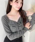 【モーメントプラス/moment+ / MEN】の無地*ドット*花柄フロントレースギャザーリボン長袖トップス 人気、トレンドファッション・服の通販 founy(ファニー) ファッション Fashion メンズファッション Fashion for Men トップス・カットソー Cut & Sew Tops イエロー Yellow カットソー Cut and Sewn Top ガーリー Girly, Feminine Style ギャザー Gathered, Ruffled シューズ Shoes, Footwear シンプル Simple, Minimal スラックス Slacks, Dress Pants ダウン Down, Puffer デニム Denim, Jeans Material トレンド Trend, Trending Now ドット Polka Dot, Dot Pattern なめらか Smooth, Silky Texture 長袖 Long Sleeve, Full Sleeve ハーフ Half, Half-Length バレエ Ballet, Ballet Style フィット Fit, Slim Fit フェミニン Feminine, Girly フレア Flare, Flared フロント Front, Front Design ベーシック Basic, Essential ボトム Bottoms, Lower Wear ミニスカート Mini Skirt, Short Skirt 無地 Plain, Solid Color リボン Ribbon, Bow レース Lace, Lace Fabric A/W・秋冬 Autumn/Winter 再入荷 Restock / Back in Stock thumbnail チャコールグレー|ID: prp329100004933638 ipo3291000000037030797