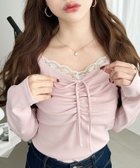 【モーメントプラス/moment+ / MEN】の無地*ドット*花柄フロントレースギャザーリボン長袖トップス 人気、トレンドファッション・服の通販 founy(ファニー) ファッション Fashion メンズファッション Fashion for Men トップス・カットソー Cut & Sew Tops イエロー Yellow カットソー Cut and Sewn Top ガーリー Girly, Feminine Style ギャザー Gathered, Ruffled シューズ Shoes, Footwear シンプル Simple, Minimal スラックス Slacks, Dress Pants ダウン Down, Puffer デニム Denim, Jeans Material トレンド Trend, Trending Now ドット Polka Dot, Dot Pattern なめらか Smooth, Silky Texture 長袖 Long Sleeve, Full Sleeve ハーフ Half, Half-Length バレエ Ballet, Ballet Style フィット Fit, Slim Fit フェミニン Feminine, Girly フレア Flare, Flared フロント Front, Front Design ベーシック Basic, Essential ボトム Bottoms, Lower Wear ミニスカート Mini Skirt, Short Skirt 無地 Plain, Solid Color リボン Ribbon, Bow レース Lace, Lace Fabric A/W・秋冬 Autumn/Winter 再入荷 Restock / Back in Stock thumbnail ピンク|ID: prp329100004933638 ipo3291000000037030800