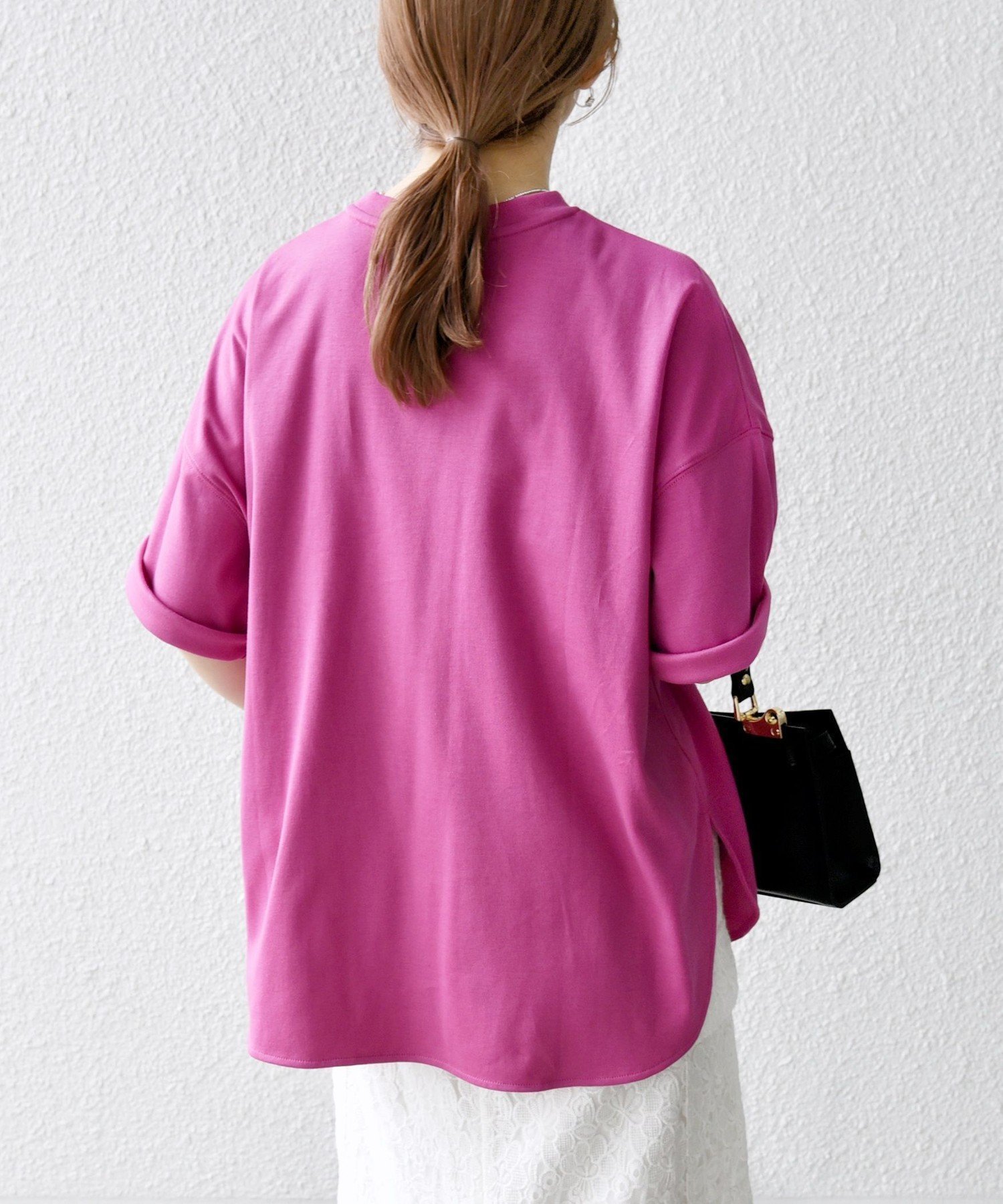 【シップス フォー ウィメン/SHIPS】のSHIPS any 接触冷感/汗染み防止加工/洗濯機可能 ラウンドヘム クルー ビッグ TEE インテリア・キッズ・メンズ・レディースファッション・服の通販 founy(ファニー) 　ファッション　Fashion　レディースファッション　Fashion for Women　洗える　Machine Washable　今季　This Season, Current Season　ショルダー　Shoulder, Shoulder Strap　スタイリッシュ　Stylish, Fashionable　スリット　Slit, Slit Detail　ドロップ　Drop Shoulder, Dropped Style　バランス　Balance, Style Balance　ビッグ　Big, Oversized　ボトム　Bottoms, Lower Wear　リラックス　Relax, Relaxed Fit　ルーズ　Loose, Oversized　ロング　Long, Long-Length　ワイド　Wide, Wide Fit　エレガント 上品　Elegant　2026年　2026　ピンク|ID: prp329100004933641 ipo3291000000037030817