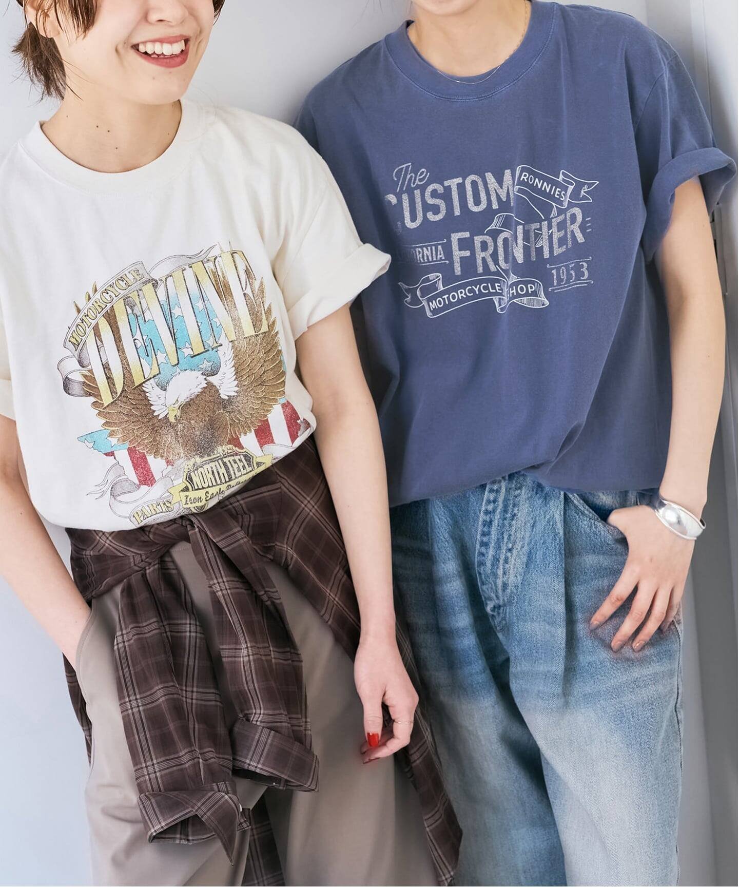 【スピック&スパン/Spick & Span】の《別注 / 》GOOD ROCK SPEED / グッドロックスピード PACKTEE インテリア・キッズ・メンズ・レディースファッション・服の通販 founy(ファニー) 　ファッション　Fashion　レディースファッション　Fashion for Women　グラフィック　Graphic, Graphic Design　コンビ　Combo, Combination Style　スペシャル　Special, Limited Edition　ヴィンテージ　Vintage Style　別注　Limited Edition, Custom Order　ホワイト|ID: prp329100004933643 ipo3291000000037030831