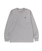 【ア ベイシング エイプ/A BATHING APE】のONE POINT LS TEE 人気、トレンドファッション・服の通販 founy(ファニー) ファッション Fashion レディースファッション Fashion for Women インナー Innerwear スリーブ Sleeve, Long Sleeve / Short Sleeve ロング Long, Long-Length ワンポイント One Point, Statement Accent thumbnail GRAY|ID: prp329100004933648 ipo3291000000037030859