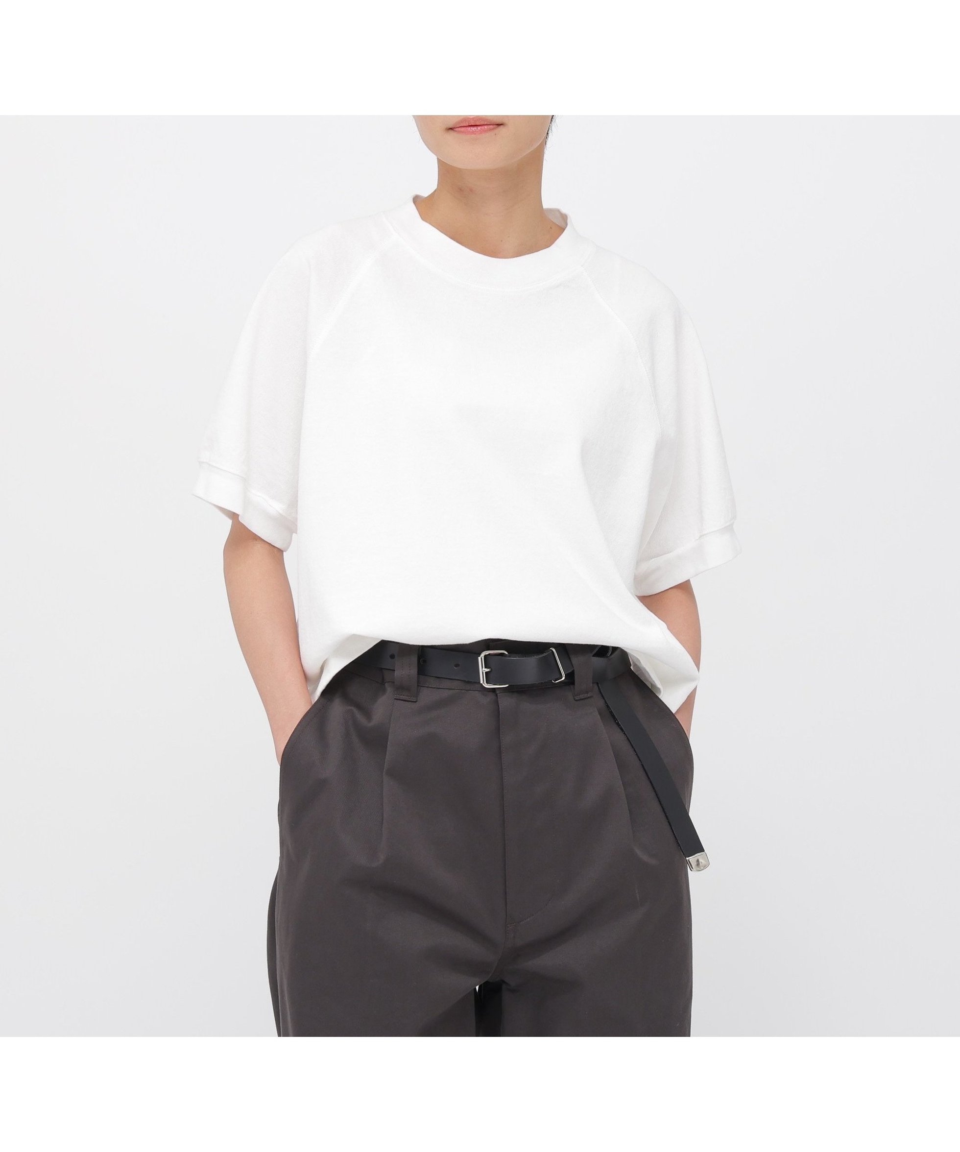 【マーガレットハウエル/MARGARET HOWELL】のDRY COTTON JERSEY TOP インテリア・キッズ・メンズ・レディースファッション・服の通販 founy(ファニー) 　ファッション　Fashion　レディースファッション　Fashion for Women　ワンピース　Dresses　スウェット / スエット　Sweatshirt, Sweatwear　WHITE|ID: prp329100004933650 ipo3291000000037030869