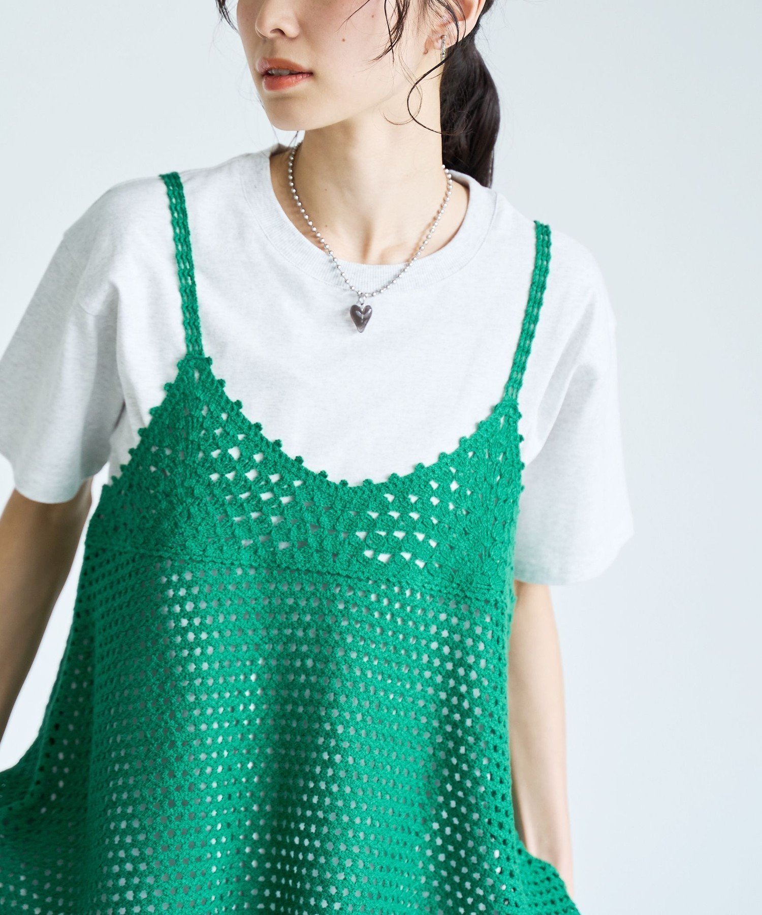 【コーエン/COEN】の【セットアイテム】クロシェキャミセットT 人気、トレンドファッション・服の通販 founy(ファニー) 　ファッション　Fashion　レディースファッション　Fashion for Women　トップス・カットソー　Cut & Sew Tops　キャミソール&ノースリーブ　Camisoles & Sleeveless Tops　厚底　Platform Shoes　春　Spring　キャミ　Camisole, Cami Top　キャミソール　Camisole, Spaghetti Strap Top　クロシェ　Crochet, Knitted Lace　シンプル　Simple, Minimal　スニーカー　Sneakers, Trainers　タンク　Tank Top, Sleeveless Top　デニム　Denim, Jeans Material　トレンド　Trend, Trending Now　ボトム　Bottoms, Lower Wear　無地　Plain, Solid Color　おすすめ　Recommended / Our Picks　夏　Summer　2026年　2026　 other-1|ID: prp329100004933651 ipo3291000000037030873