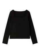 【フレイ アイディー/FRAY I.D】のスクエアネックTシャツ/接触冷感 人気、トレンドファッション・服の通販 founy(ファニー) ファッション Fashion レディースファッション Fashion for Women トップス・カットソー Cut & Sew Tops シャツ・ブラウス・オフィスカジュアル Elegant Blouses & Button-Ups ロングTシャツ・Tシャツ Longline T-Shirts & Tees インナー Innerwear シンプル Simple, Minimal スクエア Square, Square Shape スマート Smart, Elegant トレンド Trend, Trending Now ベーシック Basic, Essential ビジネス 仕事 通勤 Business / Work / Commuting thumbnail BLK[009]|ID: prp329100004933652 ipo3291000000037030880