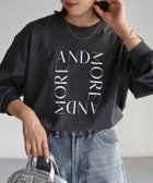 【リベリー/Riberry】の《イージーケア》スクエアロゴプリントロンT 人気、トレンドファッション・服の通販 founy(ファニー) ファッション Fashion レディースファッション Fashion for Women トップス・カットソー Cut & Sew Tops ロングTシャツ・Tシャツ Longline T-Shirts & Tees インナー Innerwear コンパクト Compact, Small Size サロペット Overalls, Salopette シンプル Simple, Minimal スクエア Square, Square Shape スラックス Slacks, Dress Pants デニム Denim, Jeans Material 人気 Popular, Best Seller 長袖 Long Sleeve, Full Sleeve プリント Print, Printed Pattern ボトム Bottoms, Lower Wear マーメイド Mermaid, Fishtail Silhouette リラックス Relax, Relaxed Fit ロング Long, Long-Length 再入荷 Restock / Back in Stock おすすめ Recommended / Our Picks thumbnail チャコールグレー×ホワイト|ID: prp329100004933656 ipo3291000000037030898