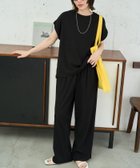 【フリークスストア/FREAK'S STORE】の限定展開 ハイツイスト フレンチ スリーブ セットアップ(Tシャツ・ワイドパンツ) ブラック|ID: prp329100004933664 ipo3291000000037337346