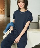 【フリークスストア/FREAK'S STORE】の限定展開 ハイツイスト フレンチ スリーブ セットアップ(Tシャツ・ワイドパンツ) ネイビー|ID: prp329100004933664 ipo3291000000037337351