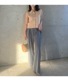 【アニュアンス/anuans】のツータックワイドパンツ 人気、トレンドファッション・服の通販 founy(ファニー) ファッション Fashion レディースファッション Fashion for Women パンツ Pants & Trousers スーツ Suit, Formalwear パイピング Piping, Trim Design フロント Front, Front Design thumbnail GREY|ID: prp329100004933672 ipo3291000000037030980