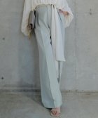 【アニュアンス/anuans】のツータックワイドパンツ 人気、トレンドファッション・服の通販 founy(ファニー) ファッション Fashion レディースファッション Fashion for Women パンツ Pants & Trousers スーツ Suit, Formalwear パイピング Piping, Trim Design フロント Front, Front Design thumbnail MINT|ID: prp329100004933672 ipo3291000000037030983