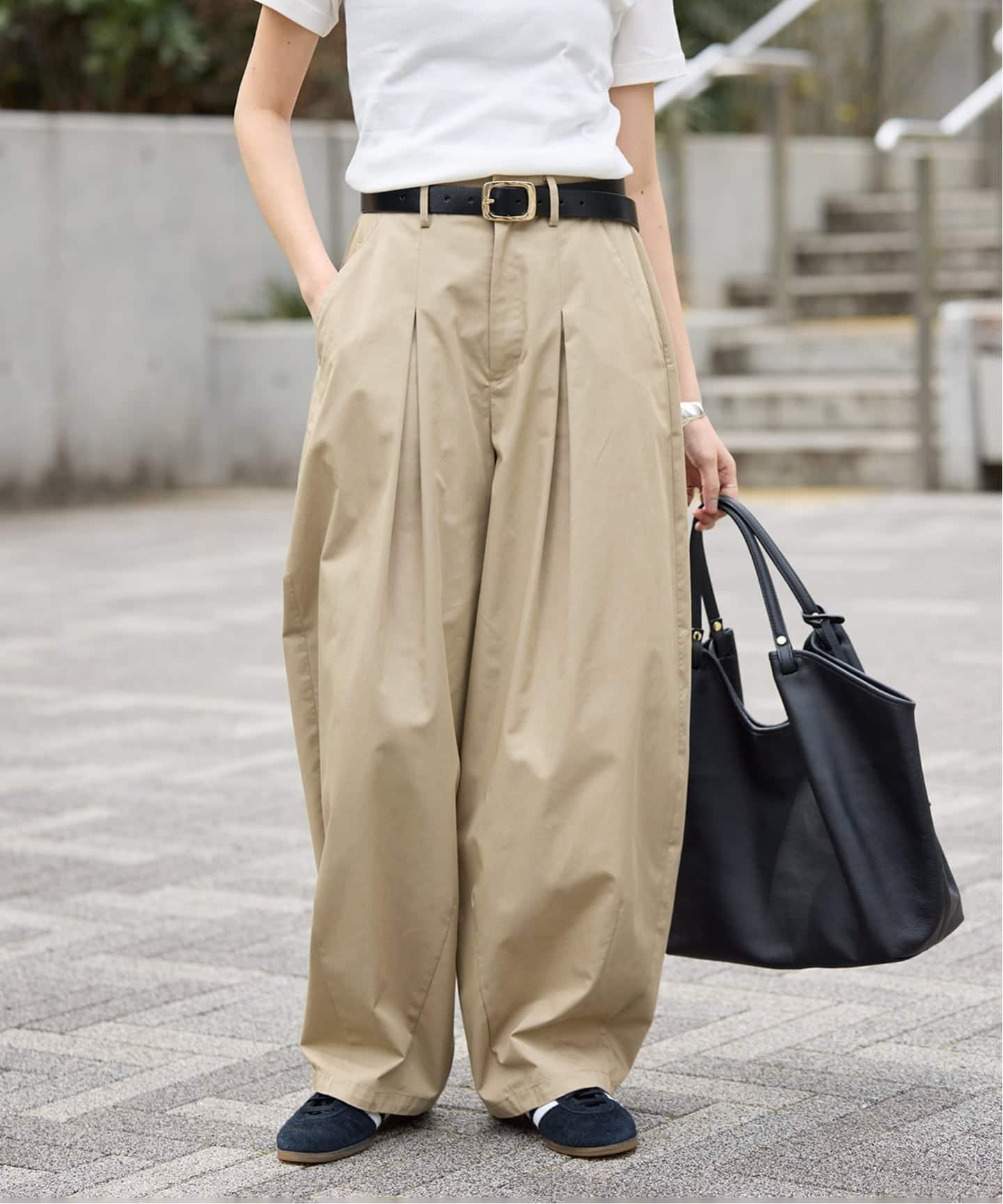 【スローブ イエナ/SLOBE IENA】の《接触冷感/追加3 》ライトチノタックカーブトラウザー インテリア・キッズ・メンズ・レディースファッション・服の通販 founy(ファニー) 　ファッション　Fashion　レディースファッション　Fashion for Women　2026年　2026　コンパクト　Compact, Small Size　ワイド　Wide, Wide Fit　秋　Autumn　ベージュ|ID: prp329100004933673 ipo3291000000037030986