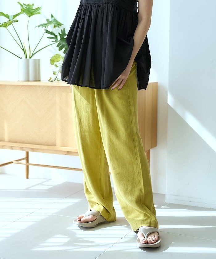 【フリークスストア/FREAK'S STORE】の低身長サイズあり リネンレーヨン イージーパンツ 全10色 インテリア・キッズ・メンズ・レディースファッション・服の通販 founy(ファニー) 　ファッション　Fashion　レディースファッション　Fashion for Women　パンツ　Pants & Trousers　アニマル　Animal Print　今季　This Season, Current Season　とろみ　Fluid, Flowy Fabric　定番　Standard, Basic Item　人気　Popular, Best Seller　ベーシック　Basic, Essential　ポケット　Pocket, Pocket Detail　リネン　Linen, Linen Fabric　ワイド　Wide, Wide Fit　S/S・春夏　SS, Spring/Summer, Warm Season　おすすめ　Recommended / Our Picks　夏　Summer　2026年　2026　ブルーグリーン|ID: prp329100004933682 ipo3291000000037031030