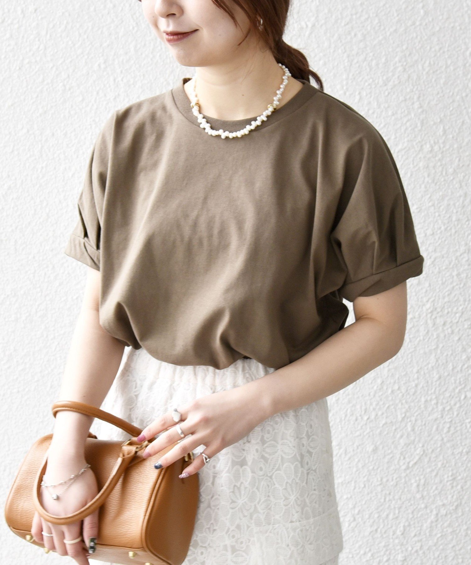 【シップス フォー ウィメン/SHIPS】のSHIPS any UVカット/接触冷感/吸水速乾/洗濯機可能 USAコットン ツイスト TEE インテリア・キッズ・メンズ・レディースファッション・服の通販 founy(ファニー) 　ファッション　Fashion　レディースファッション　Fashion for Women　インナー　Innerwear　洗える　Machine Washable　カットソー　Cut and Sewn Top　吸水　Absorbent, Quick-Dry　シアー　Sheer, See-Through　シンプル　Simple, Minimal　ツイスト　Tweed, Tweed Fabric　定番　Standard, Basic Item　人気　Popular, Best Seller　バランス　Balance, Style Balance　フロント　Front, Front Design　ボトム　Bottoms, Lower Wear　レース　Lace, Lace Fabric　ワンポイント　One Point, Statement Accent　夏　Summer　2026年　2026　カーキ|ID: prp329100004933687 ipo3291000000037031059