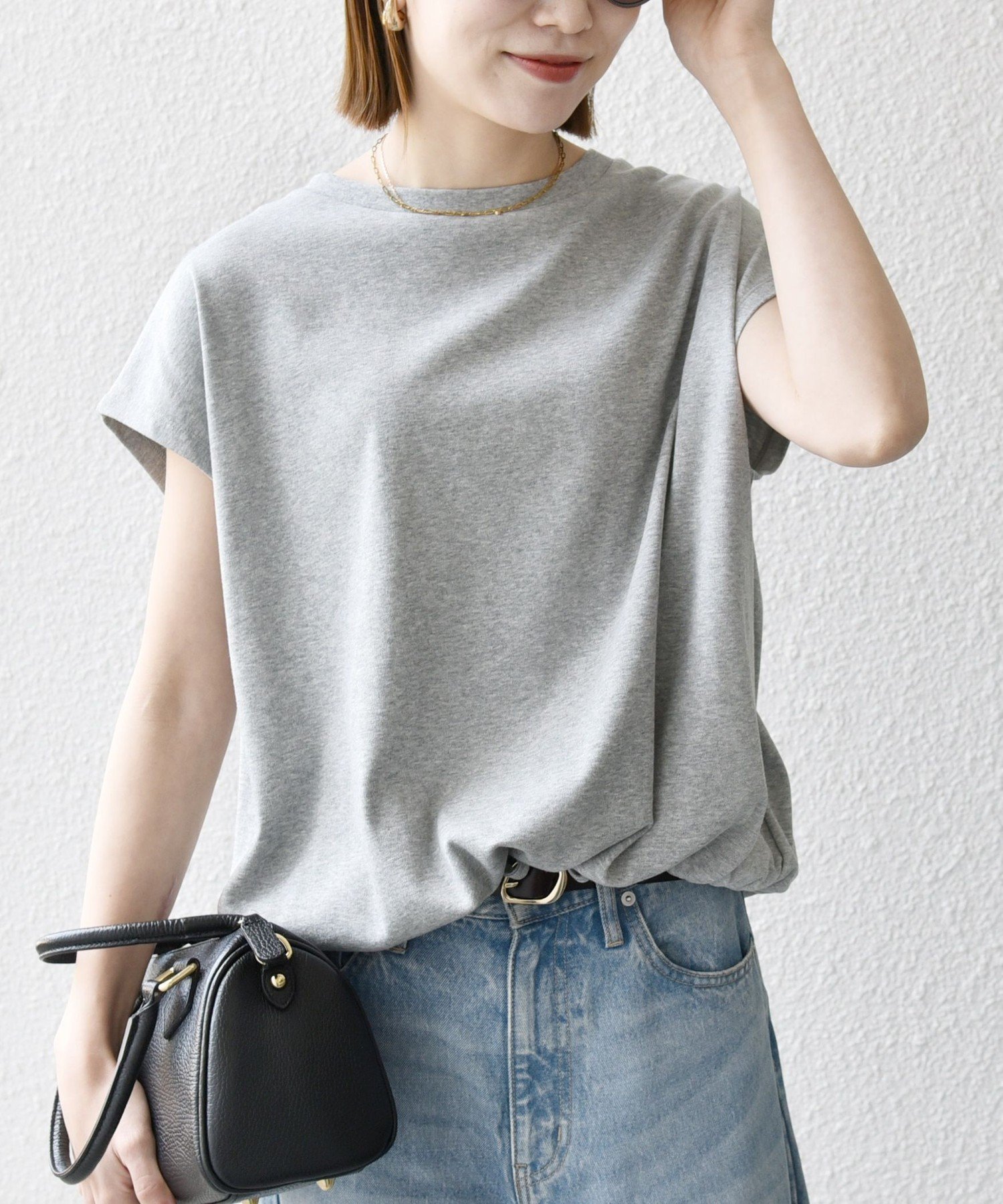 【シップス フォー ウィメン/SHIPS】のSHIPS any 接触冷感/汗染み防止加工/洗濯機可能 ドロスト フレンチスリーブ TEE インテリア・キッズ・メンズ・レディースファッション・服の通販 founy(ファニー) 　ファッション　Fashion　レディースファッション　Fashion for Women　イエロー　Yellow　洗える　Machine Washable　コンパクト　Compact, Small Size　スリーブ　Sleeve, Long Sleeve / Short Sleeve　デニム　Denim, Jeans Material　ドローストリング　Drawstring, Pull Cord　フレンチ　French, French Style　ボトム　Bottoms, Lower Wear　ワイド　Wide, Wide Fit　2026年　2026　ライトグレー|ID: prp329100004933688 ipo3291000000037031066