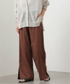 【ジャーナルスタンダード レリューム/JOURNAL STANDARD relume】の《一部WEB限定追加 / 新色 / 新サイズ》麻スリットイージーパンツ 人気、トレンドファッション・服の通販 founy(ファニー) ファッション Fashion レディースファッション Fashion for Women パンツ Pants & Trousers 2026年 2026 イエロー Yellow 夏 Summer thumbnail ブラウン A|ID: prp329100004933695 ipo3291000000037031104