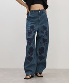 【アダム エ ロペ/ADAM ET ROPE'】の【サステナブル】エンブロイダリーハイウエストデニムパンツ 人気、トレンドファッション・服の通販 founy(ファニー) ファッション Fashion レディースファッション Fashion for Women パンツ Pants & Trousers デニムパンツ・ジーンズ・美脚デニム Denim Jeans & Pants 春 Spring シンプル Simple, Minimal デニム Denim, Jeans Material パッチ Patch, Appliqué フロント Front, Front Design ボトム Bottoms, Lower Wear ポケット Pocket, Pocket Detail モチーフ Motif, Design Theme S/S・春夏 SS, Spring/Summer, Warm Season おすすめ Recommended / Our Picks 夏 Summer 2026年 2026 thumbnail ブルー系(45)|ID: prp329100004933701 ipo3291000000037031124