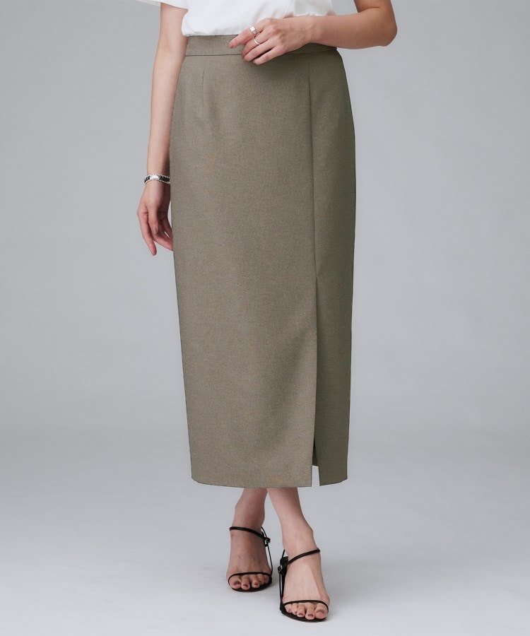 【アンタイトル/UNTITLED】の【セットアップ可/洗える】スラブナロースカート インテリア・キッズ・メンズ・レディースファッション・服の通販 founy(ファニー) 　ファッション　Fashion　レディースファッション　Fashion for Women　セットアップ　Matching Sets　スカート・ミニ/ミディ/マキシ　Skirts / Mini, Midi & Maxi Skirts　オックス　Oxford Fabric　シンプル　Simple, Minimal　ストレッチ　Stretch, Stretchy Fabric　スマート　Smart, Elegant　セットアップ　Set-Up, Coordinated Outfit　フロント　Front, Front Design　ポケット　Pocket, Pocket Detail　リラックス　Relax, Relaxed Fit　エレガント 上品　Elegant　洗える　Machine Washable　トープ|ID: prp329100004933704 ipo3291000000037031135